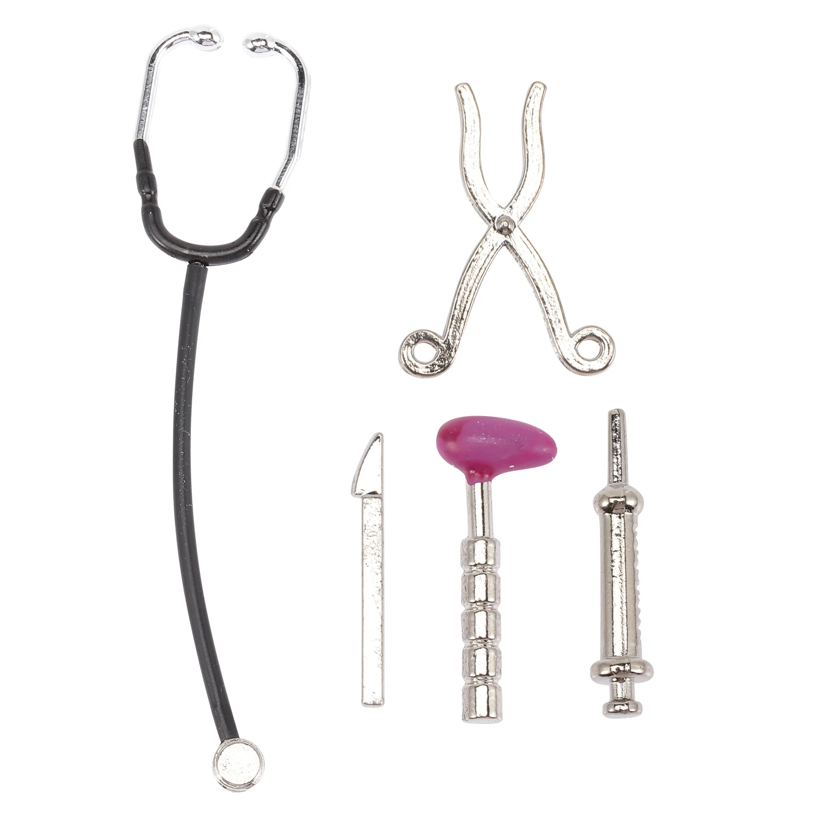 Stethoscope Mini Doctor Suit Office The Tools Miniature Alloy House Accessory