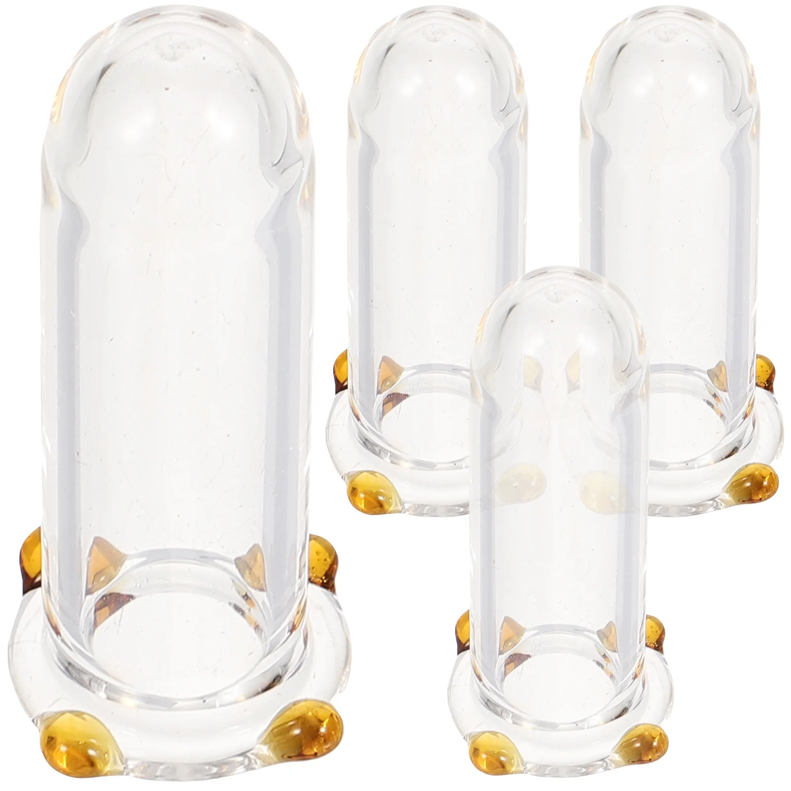 

4Pcs Straw Protectors Dustproof Transparent Glass Caps Reusable Clear Covers Suitable for All Straws Straw Cap