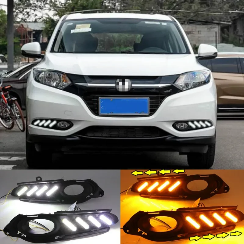 

For Honda HR-V HRV Vezel 2014~2018 No-error Daytime Running Light LED DRL Fog Lamp Driving Lamp Car Styling