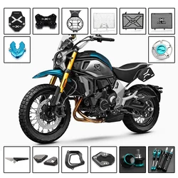 For CFMOTO CL-X700 700CLX 700 CL-X 2020 2021 2022 2023 Motorcycle Accessories Radiator Grille Guard Cover Rear Chain Guard Cover
