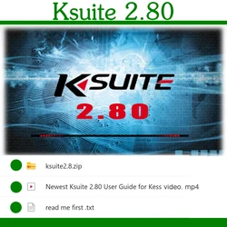 Ksuite 2.80 Newest software work with K E S S V2 V5.017 for Cars/Trucks/Bikes/Tractros optimized running speed improved wake up