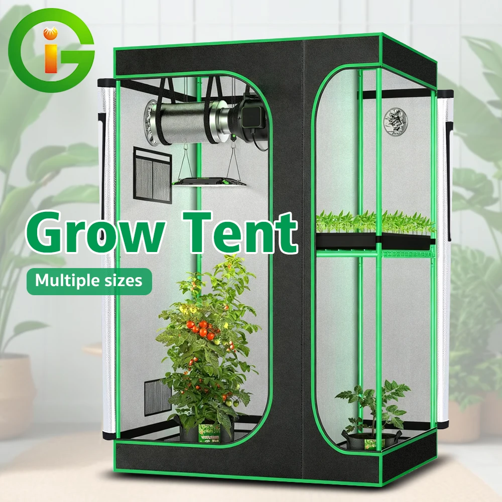 Growzelt Growbox mit Sichtfenster Werkzeugtasche Growbox in Verschiedenen Größen für LED-Wachstumslampen zur Pflanzenzucht