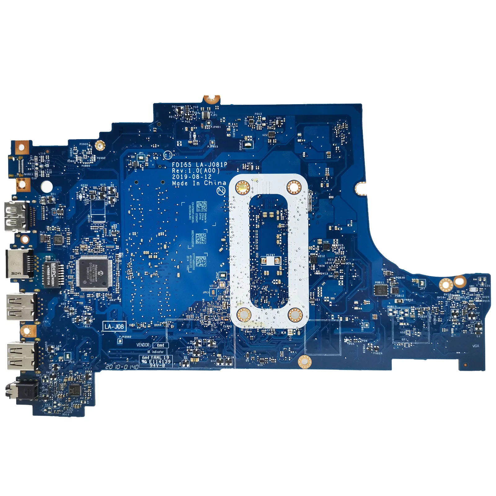 FDI55 LA-J081P For Dell 3493 3593 559 5770 Notebook Mainboard i3-1005G1 i5-1035G1 i7-1065G7 CPU 052X6W 004C38 Laptop Motherboard