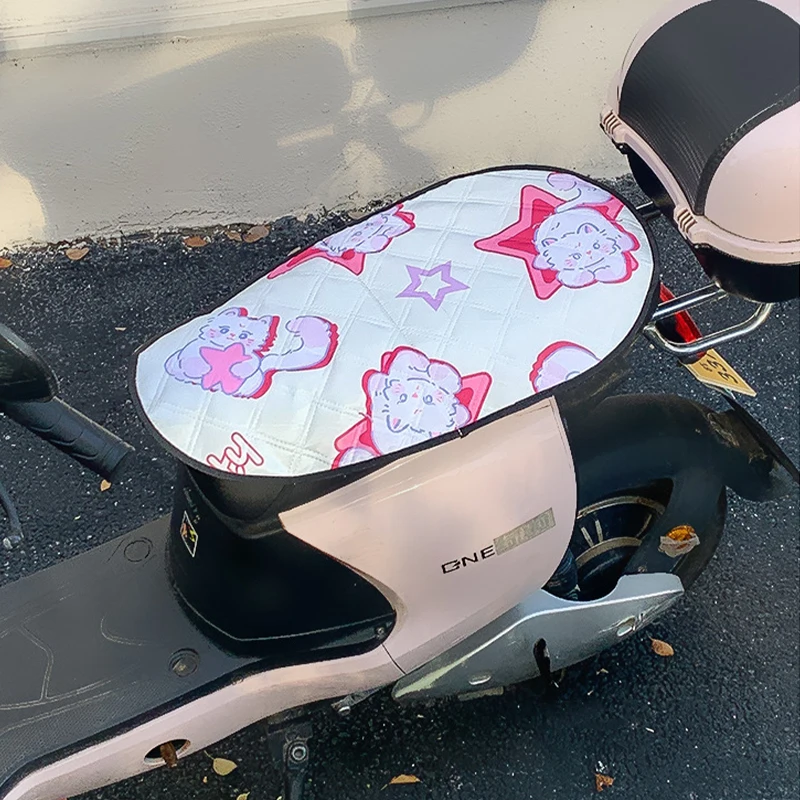 

Heat Resistant Waterproof Motorcycle Seat Cushion Electric Scooter Summer Sun Protection Universal Motorbike Seat Cover Mat