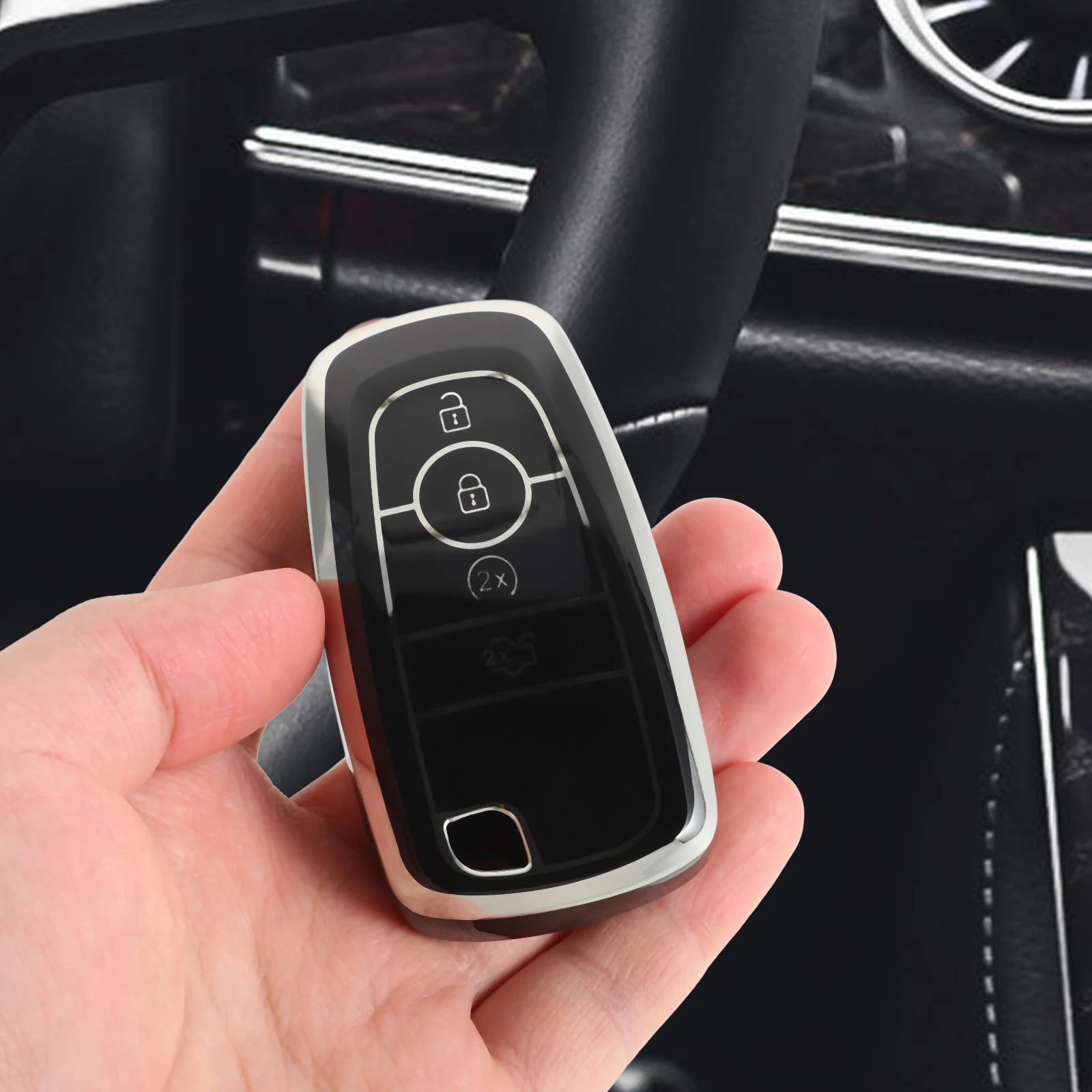 

Car Key Cover Case High Grade Buckle Fob Shell Replacement Tpu Protector Covers 2022 Modern Design
