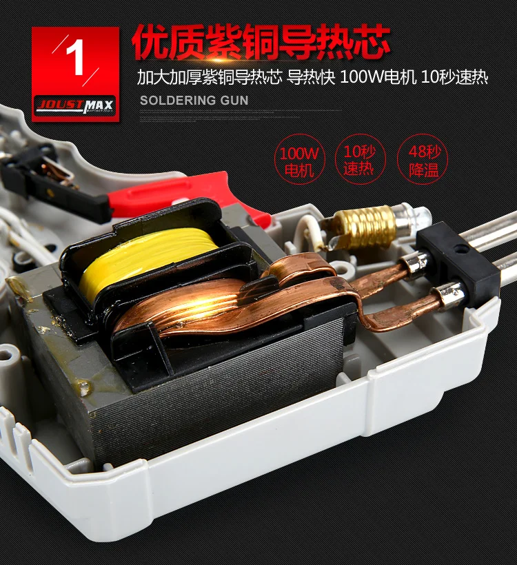 Selling Electrical Soldering Iron Gun Hot Air Heat Gun Hand Welding Tool With Solder Wire Welding Repair Tools Kit EU 220V 100W