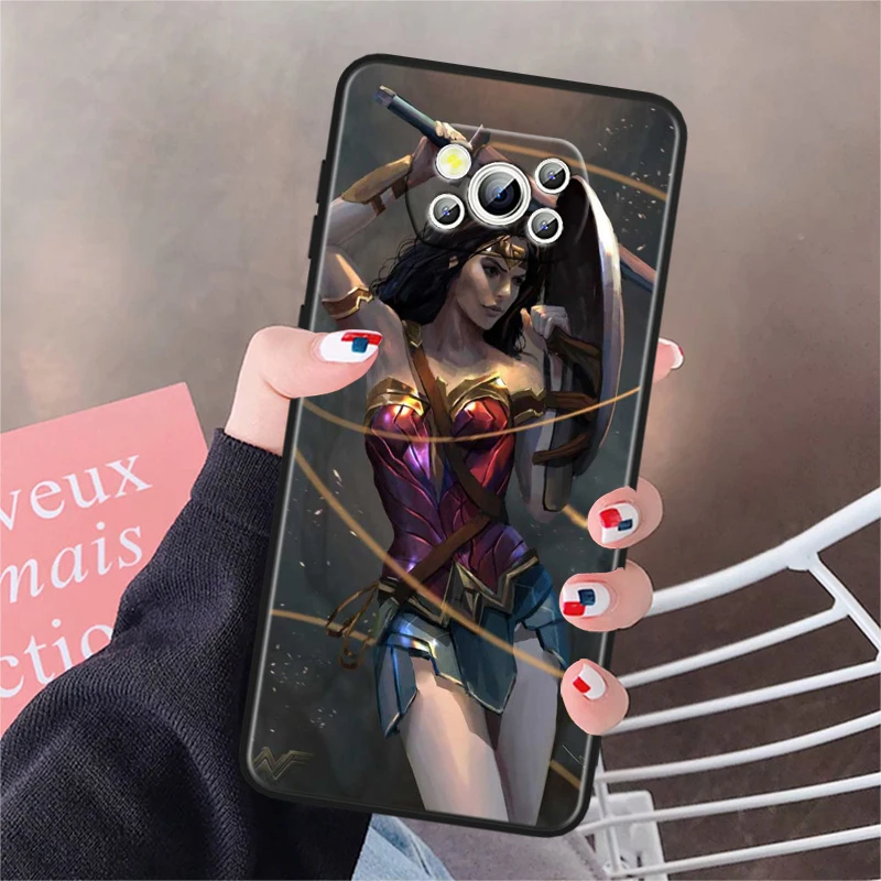 Cool Wonder Woman For Honor V20 10i 10X 9S 9X 9C 9A 8X 8C 8A 7S Magic 5 Lite Pro MAX Black Soft Phone Case