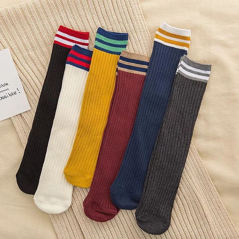 Automatic double tube school uniform sock knitting machine