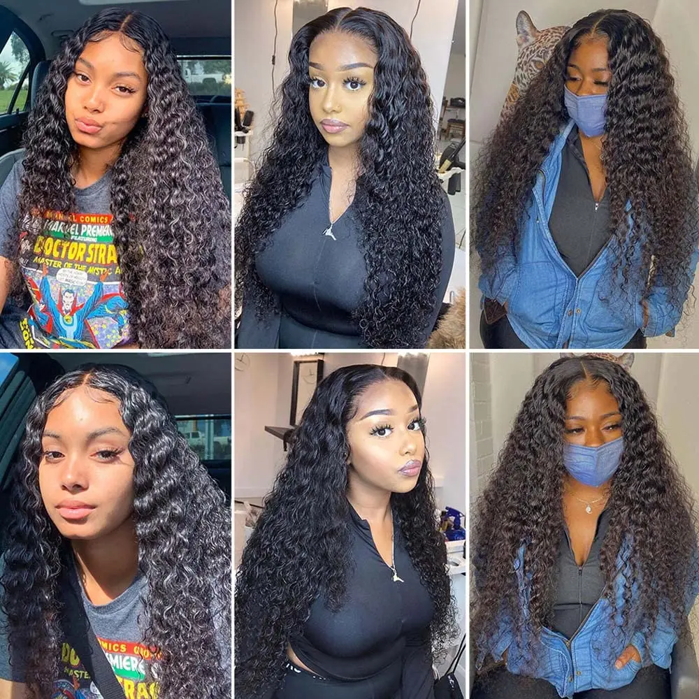 Deep Wave Bundles Human Hair 18 20 22 Inch Water Wave Bundles 10A Brazilian 100% Unprocessed Virgin Human Hair