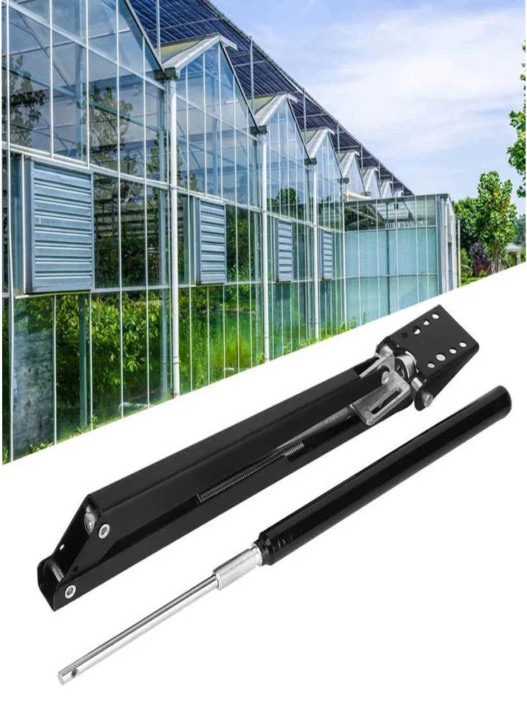 RERO 2PCS Black Single Spring PLUS  Greenhouses Automatic Ventilation Temperature Control Greenhouse Window Openers