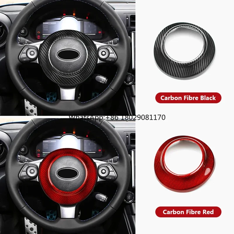 Coprivolante in carbonio Airbag copertura Trim Car Interior Accsori per Subaru BRZ 2022-2023