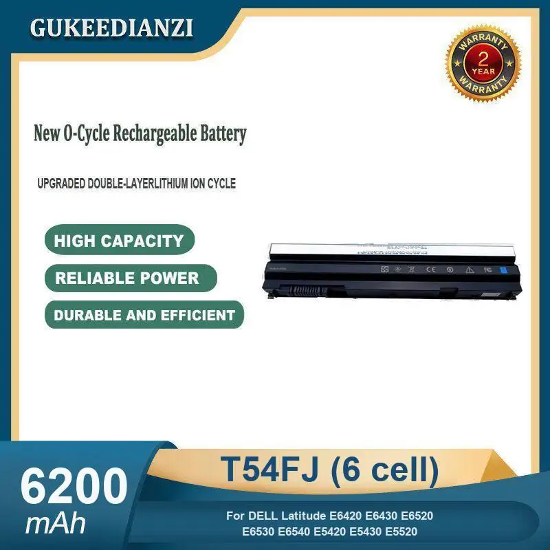 Bateria do DELL Latitude E6420 E6430 E6520 E6530 E6540 E5420 E5430 E5520 M5Y0X T54FJ 8858X o dużej pojemności
