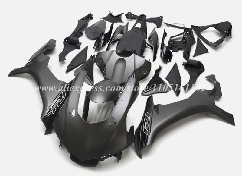 4Gifts New ABS Motorcycle Full Fairings Kit Fit For YAMAHA R1 2015 2016 2017 2018 2019 Bodywork Set Custom Black Matte
