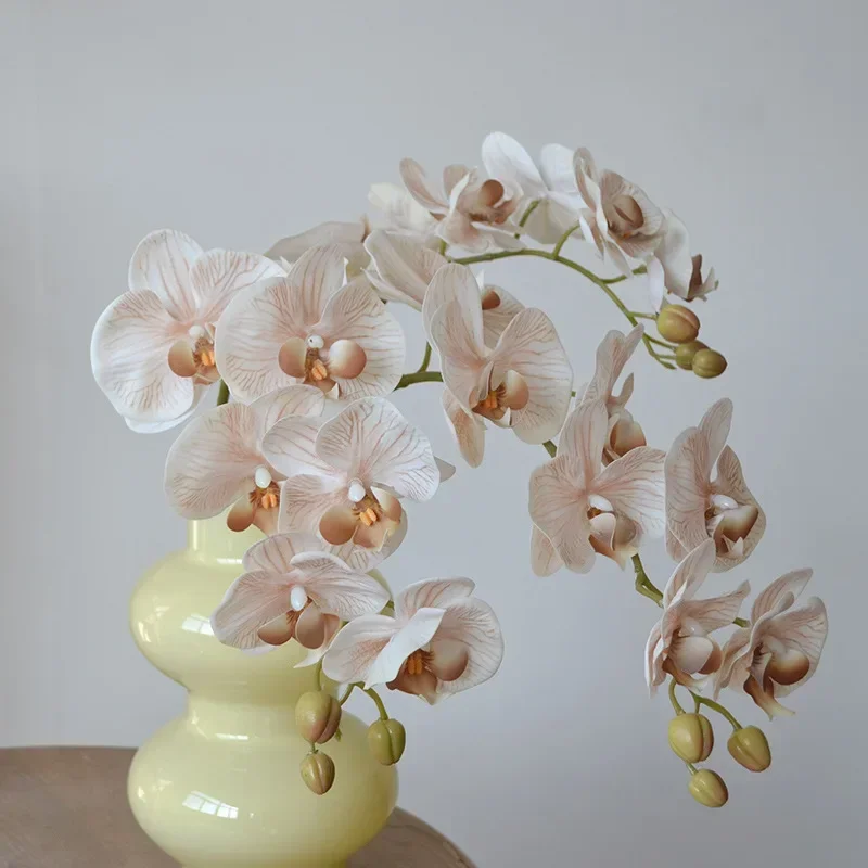 82CM Phalaenopsis Artificial Flower Home Furnishing Hotel Soft Wedding Ornament Photography Flower Arrangement Advanced Props