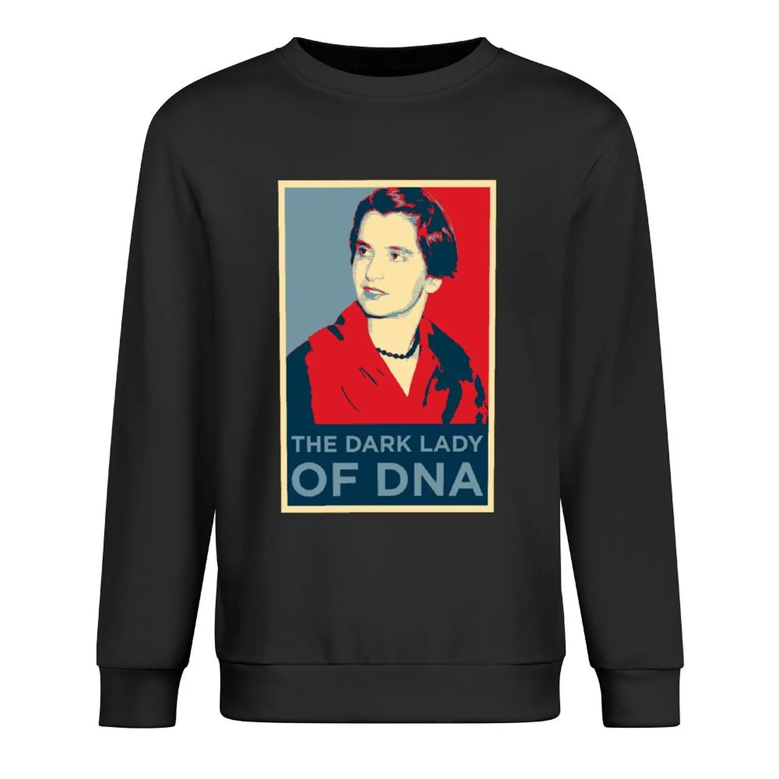 

Rosalind Franklin: The Dark Lady of DNA Red and Blue Portrait Pullover tracksuits new hoodies and sweatshirts