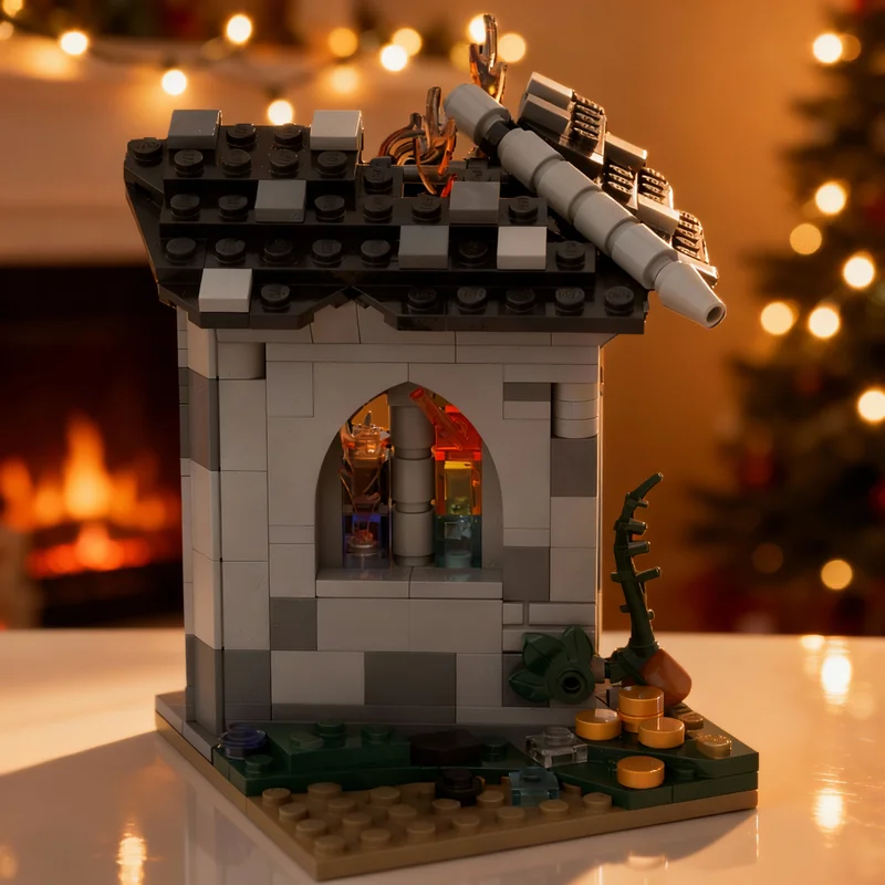 

298pcs MOC Castle Plunder Model Building Blocks Toys Architecture Assemble DIY Creative Idea Brick Christmas Gift Education