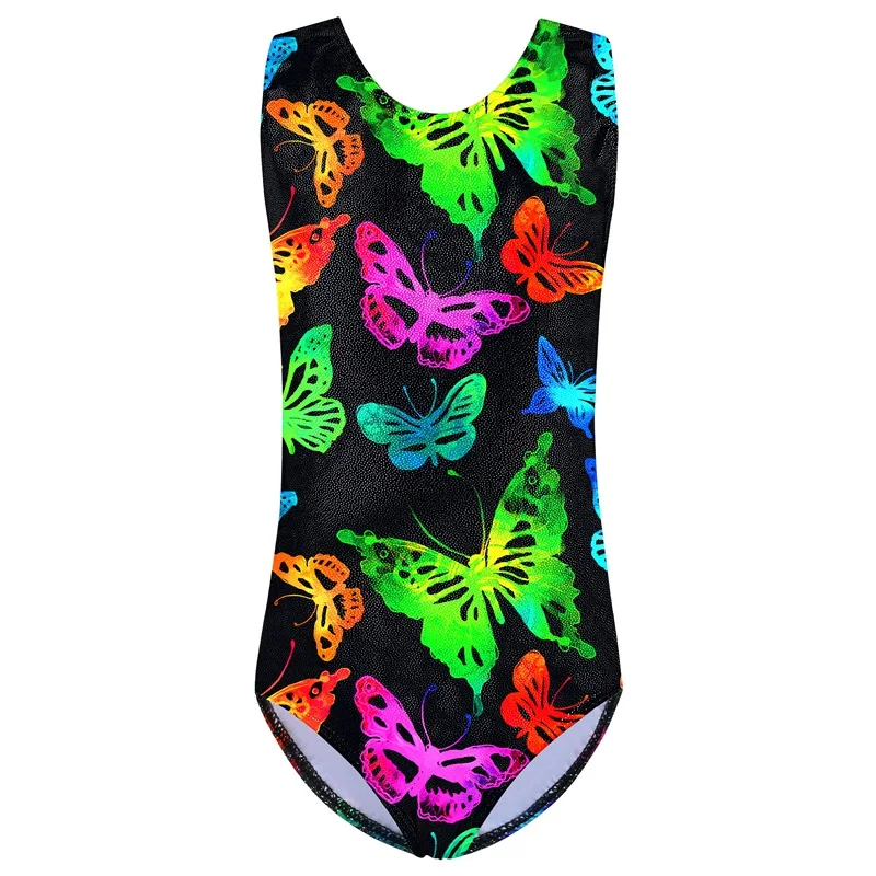 Toddler Girls Ballet Leotards Gymnastics Outfit Dance Wear Kids Bodysuit Practice Costume Sleeveless Performance Clothes