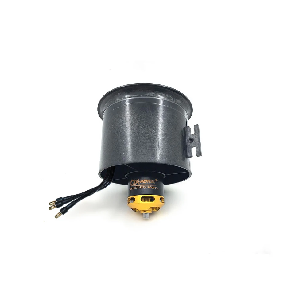 QX-Motor 70mm Electronic Ducted Fan 12 Blades EDF  2827 2600KV 1800kv Brushless Motor  For RC Drone Model Parts