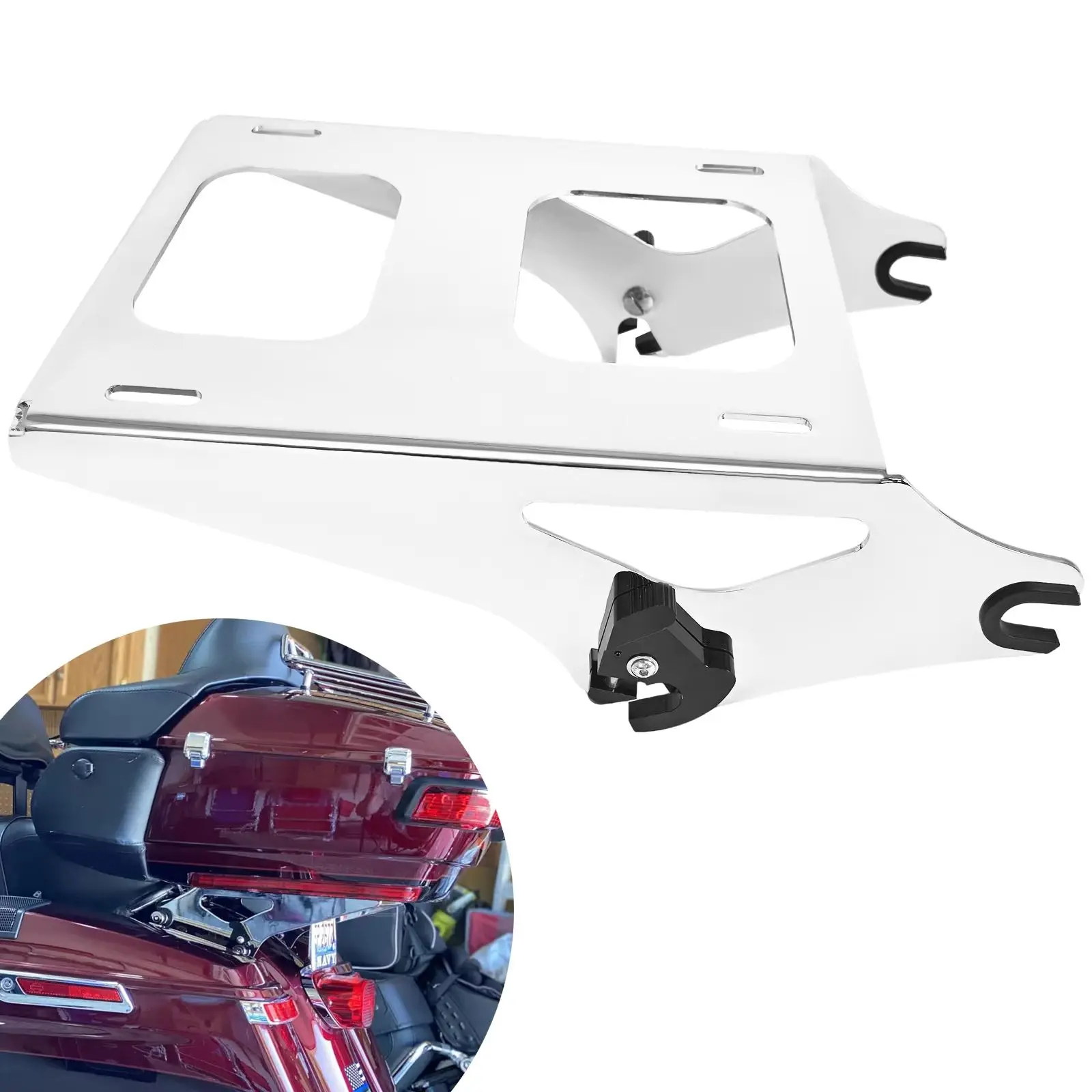 

Motorcycle Accessories Tour Pack Pak Mounting Rear Luggage Rack For Harley Touring Street Glide Road King Electra Glide 14-Later