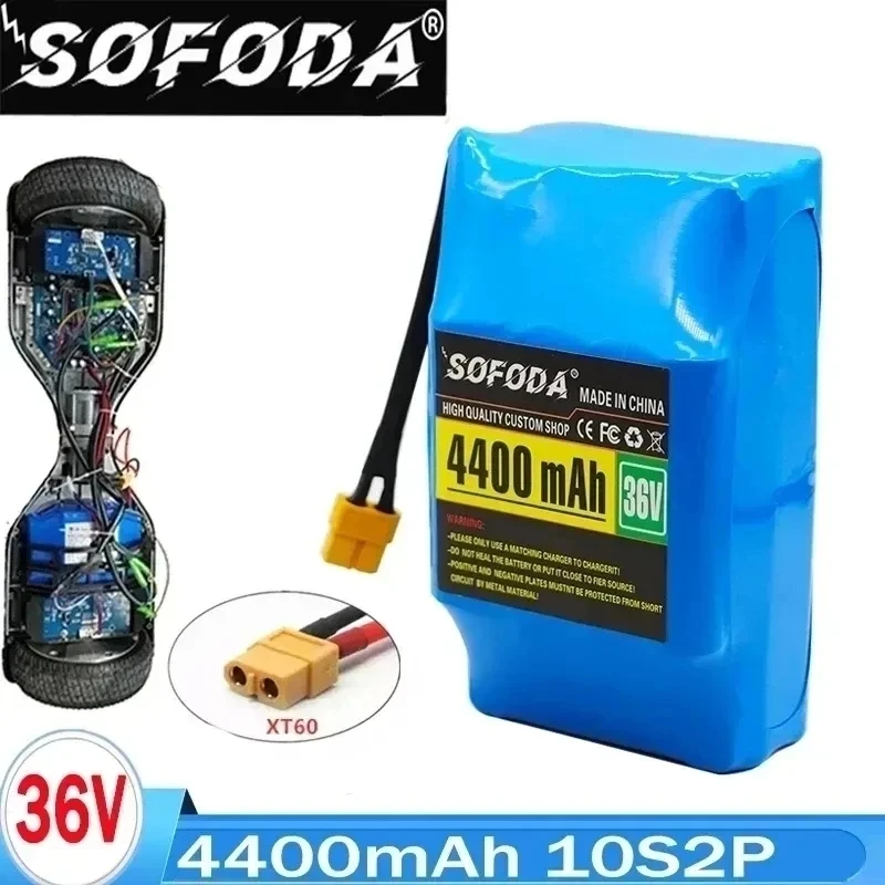 

100% New 36v 4.4ah lithium battery 10s2p 36v battery 4400mAh lithium ion pack 42V 4400mah scooter twist car battery