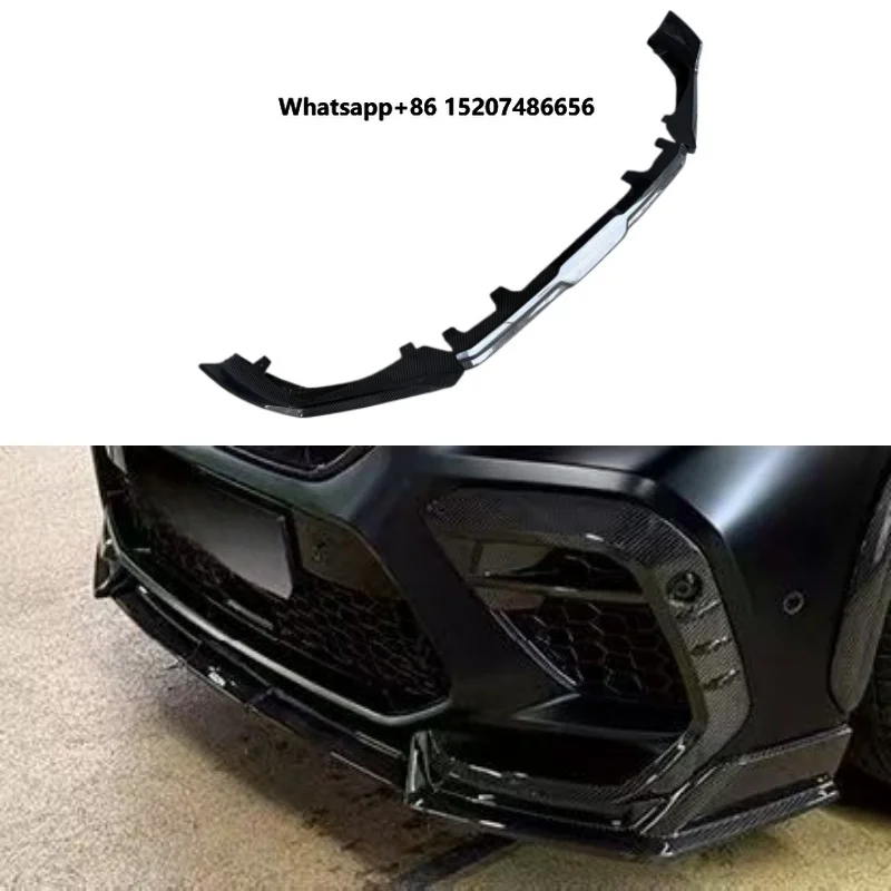 AD Style Dry Carbon Fiber Front Bumper Lip Body Kit for X6M Upgrade