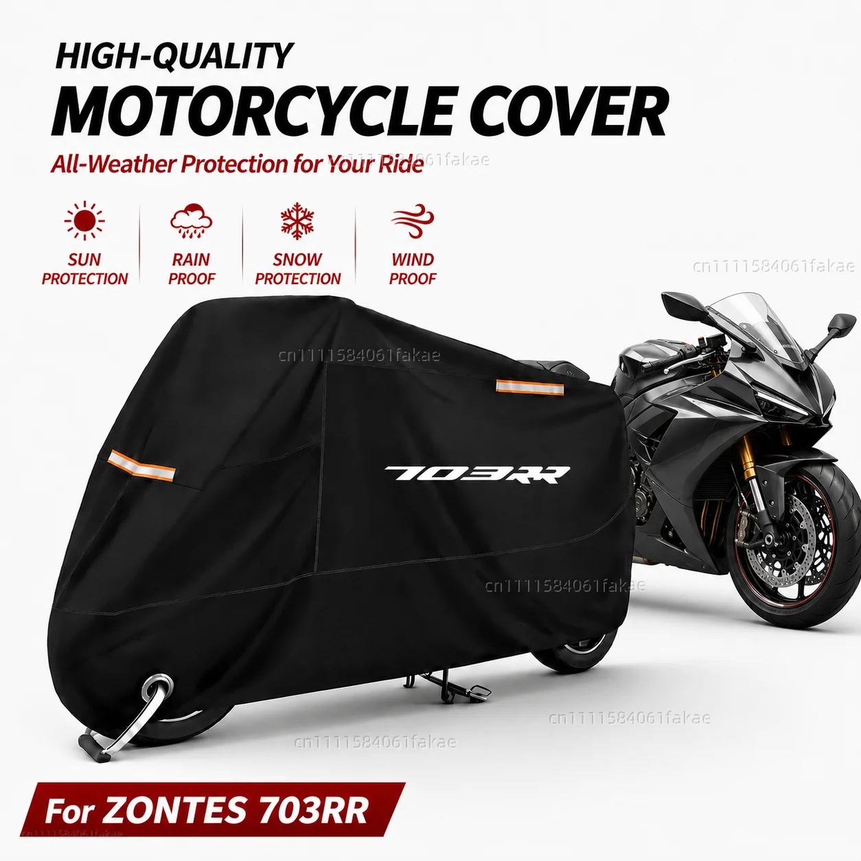 Motorcycle Cover Waterproof Outdoor All Season Dustproof UV Protective Moto Scooter Rain Cover For ZONTES 703RR 703 RR rr 2025