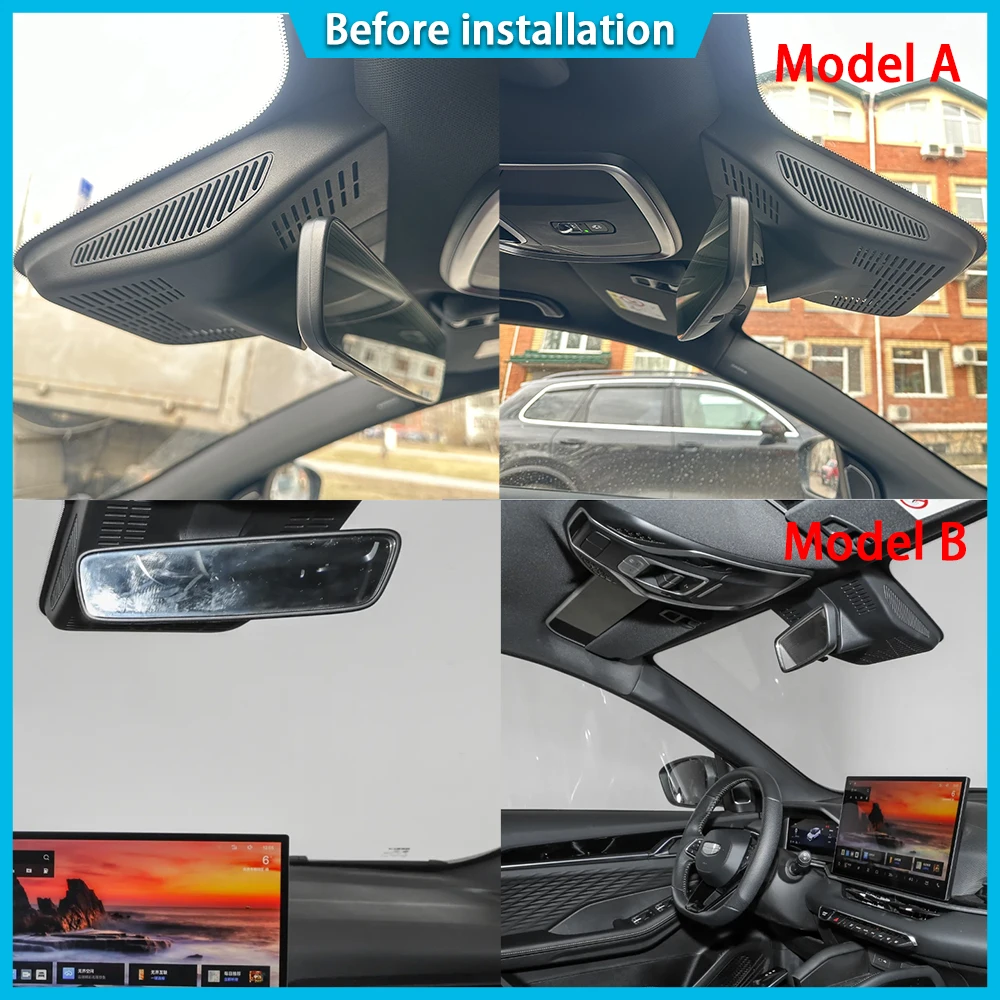 for Geely Coolray Binyue L Cool BelGee Proton X50 2018-2025 4K DVR Dash Cam Car Camera UHD Lens 24h Monitor Video Recorder