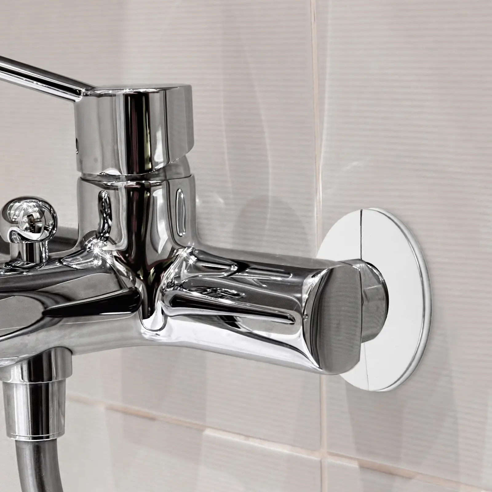 

Plastic Shower Arm Flange Wall Split Flange Plate Floor Decorative Cover for Universal Shower Head Pipe Water Valve Cover Pipe