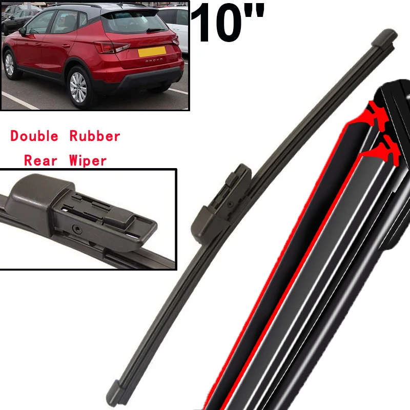 

Car Wiper 10" Rear Windscreen Wiper Blade For Seat Arona SUV 2017 - 2023 Windshield Windscreen Tailgate Window Brush