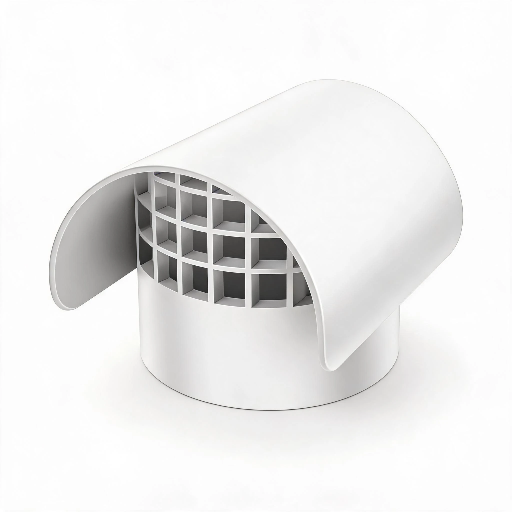4-inch Radon Vent Cap Pvc Ventilation Cap For Radon Fan Ducts/fume Ducts/roof Ducts Air Circulation Vents Cover