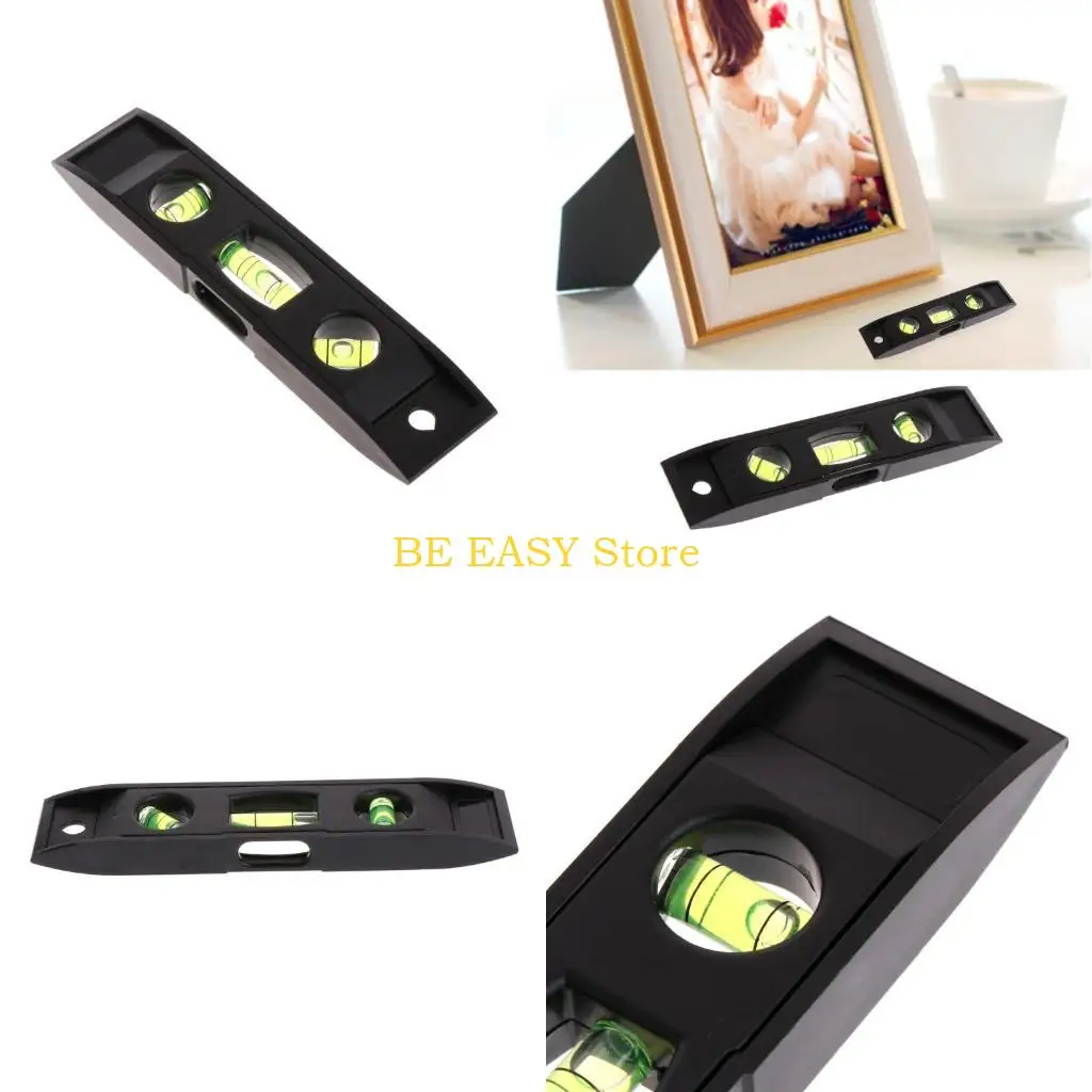 E28F Spirit Level 3 Bubble Level Adjust the LCD Mounts/Hanging Box Level for Bricklaying Plumbing Guttering Tiling