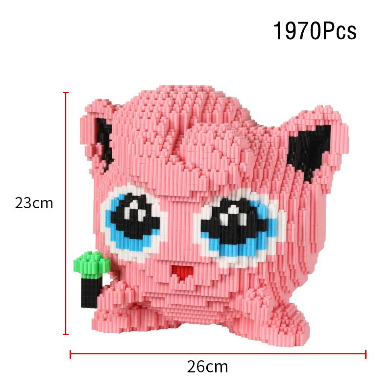 Pokemon Pikachu Building Block Bulbasaur Charmander 3D Model Assembly Connection Mini Brick Figure Toys for Home Decora image 3