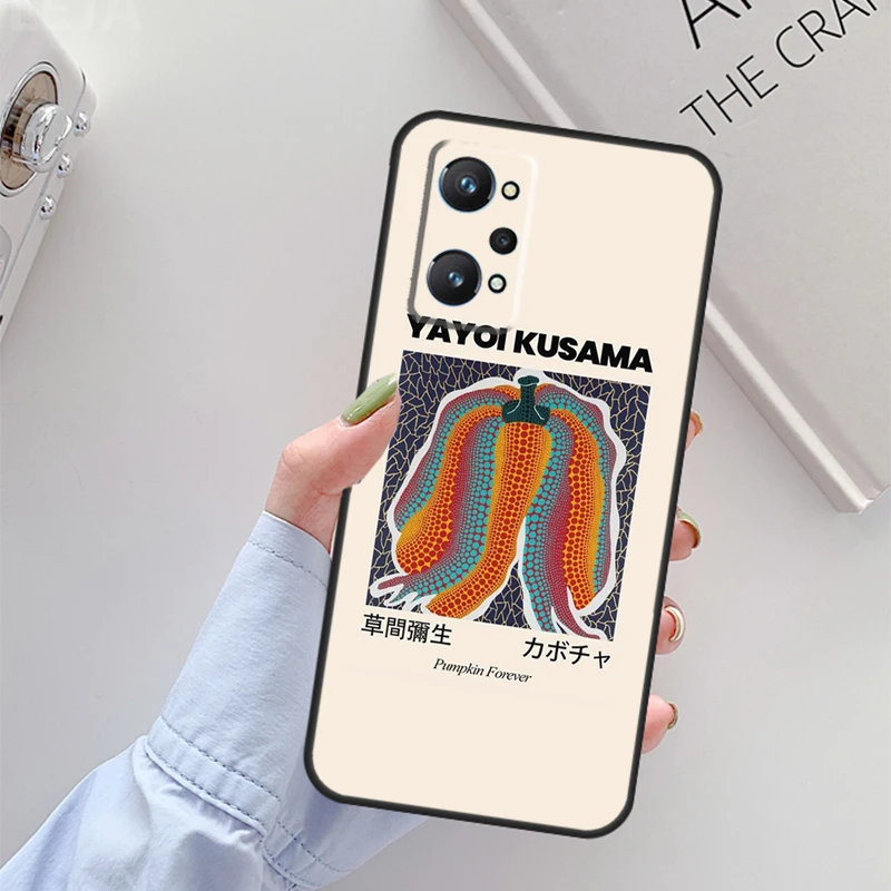 Yayoi Kusama Pumpkin Art For Realme 10 11 Pro Plus GT Neo 5 2T C21Y C30 C31 C33 C35 C55 OnePlus Nord CE 2 3 Lite Case