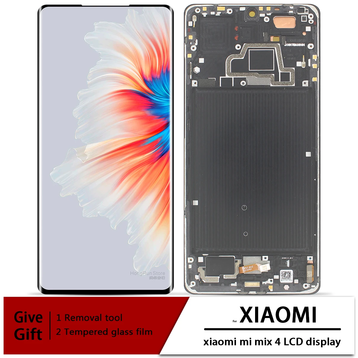 Super AMOLED Display For Xiaomi Mi Mix 4 Mix4 2106118C LCD Display Touch Screen with Frame Digitizer Assembly Repair Parts