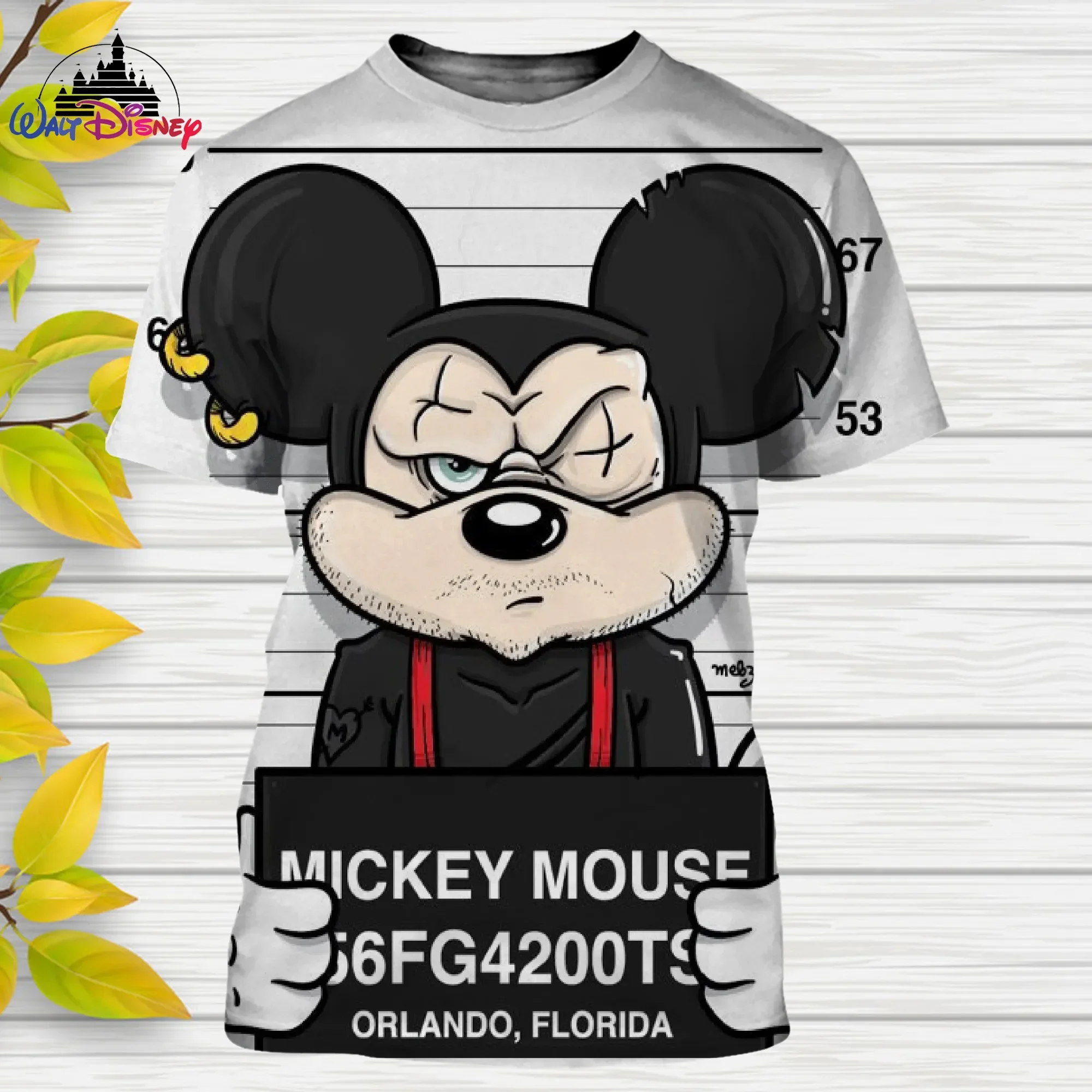 2024 Disney Donald Duck Goofy Cartoon Fun 3d PrintT-shirt Mickey Mouse Men's And Women's T-shirts Casual Style Casual Top