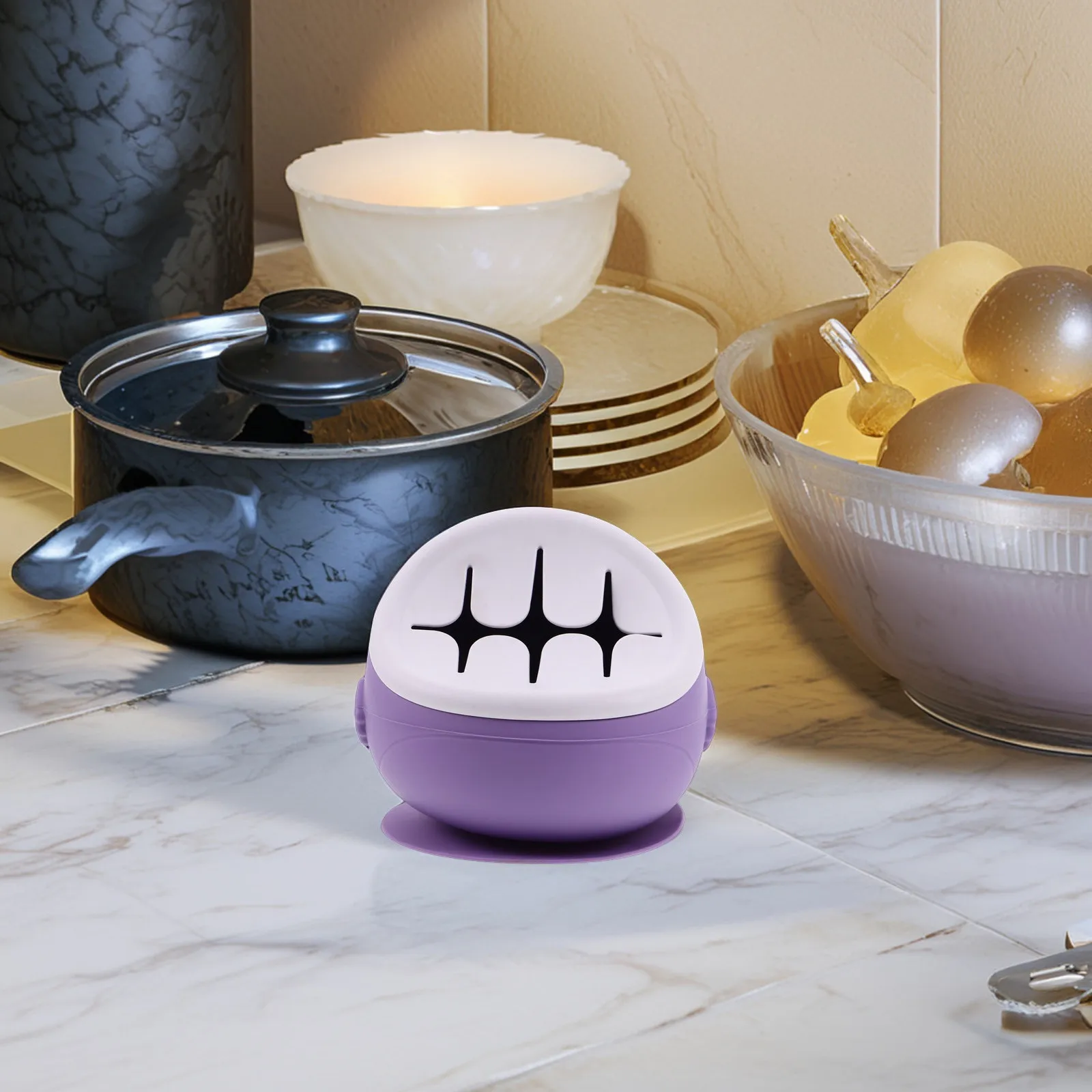 

Silicone Dinosaur Snack Bowl for Kids Toddler Feeding Tableware Cute Cartoon Suction Base Unbreakable Easy to Clean