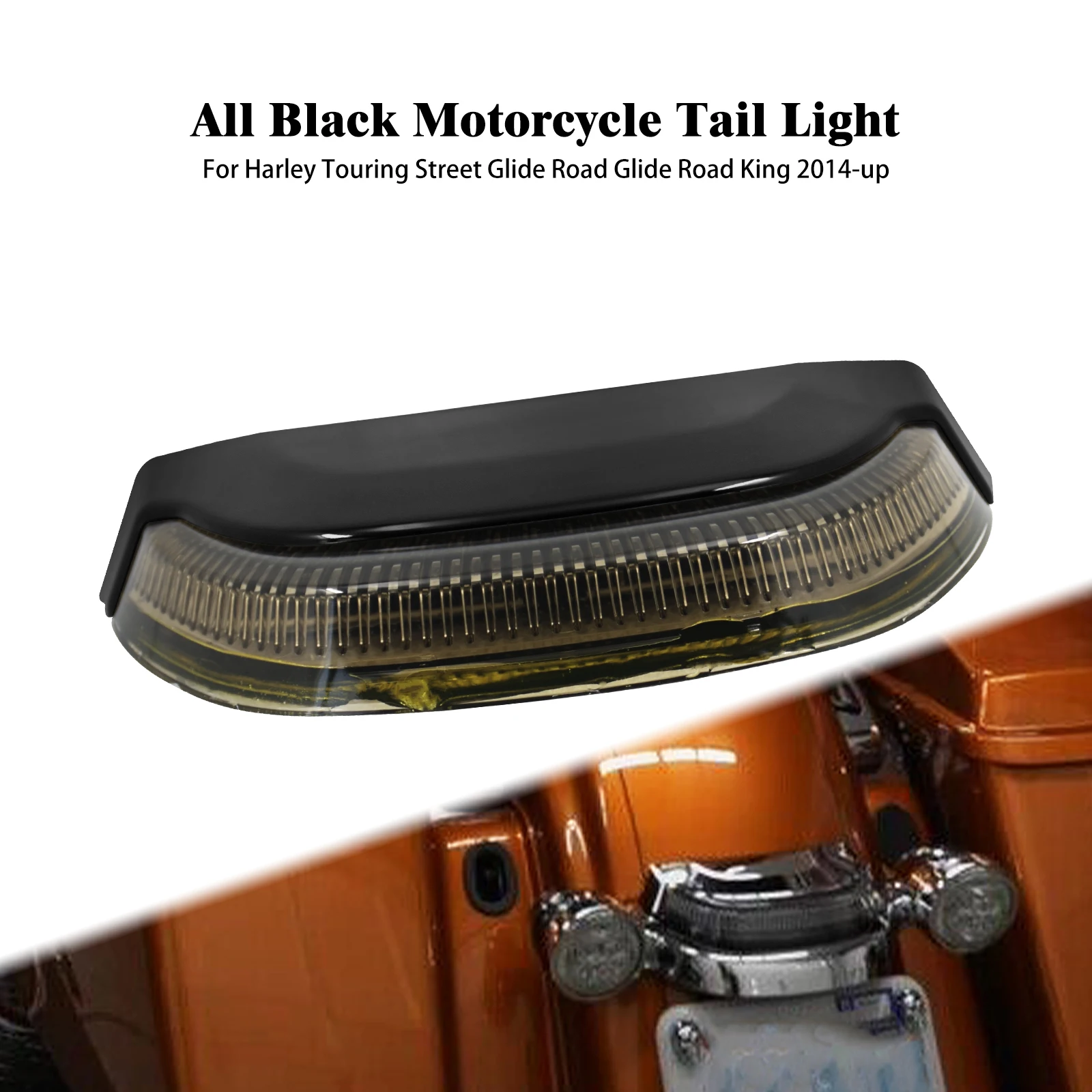 

Motorcycle Smoke Remote Control LED Taillight Smoke Running Lamp Brake Tail Light For Harley Touring Street Road Glide 2014-2023