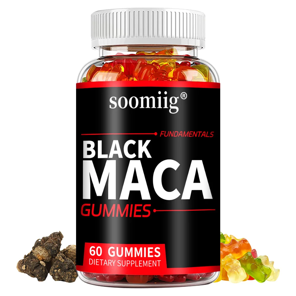 

Жевательные конфеты с черной макой - с селеном, натрием и черным перцем, для энергии, выносливости, роста мышц, повышения производительности и улучшения настроения