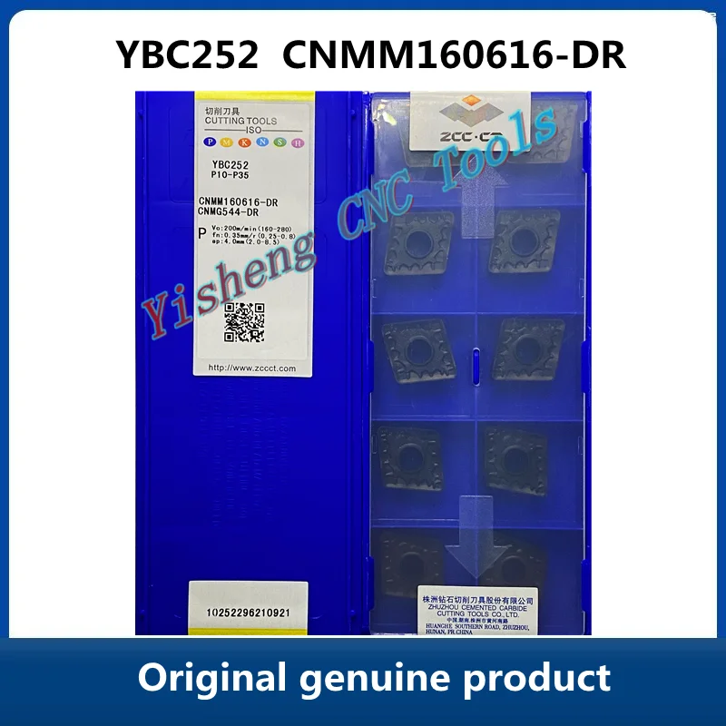 

Free Shipping Original ZCC CT YBC252 YBC152 YBC351 CNMM160616-DR 10pcs Carbide Inserts CNC Turning Tool Lathe Cutter Tools