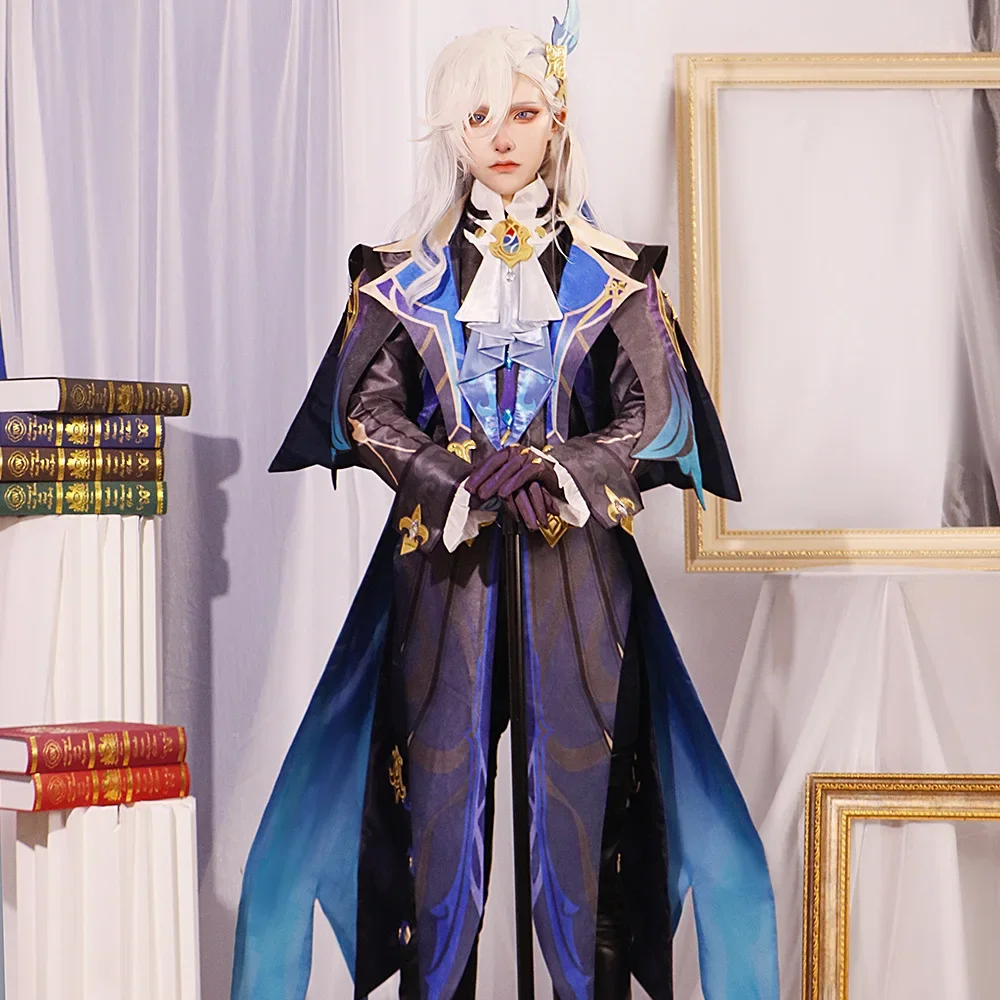 

Neuvillette Cosplay Costume Genshin Impact Carnival Uniform Anime Halloween Party Costumes Masquerade Men Game