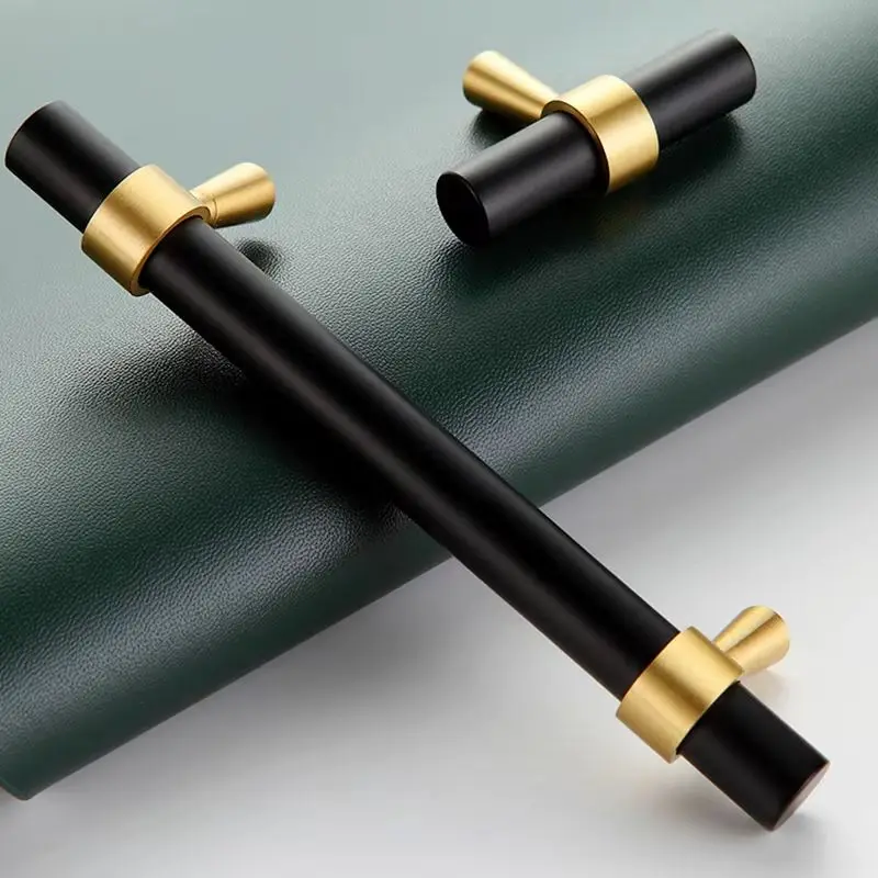 

Elegant 4PCS Solid Brass T-Bar Furniture Pulls Handles Drawer Knobs Cupboard Wardrobe Closet Dresser Shoe Cabinet Pulls Pens