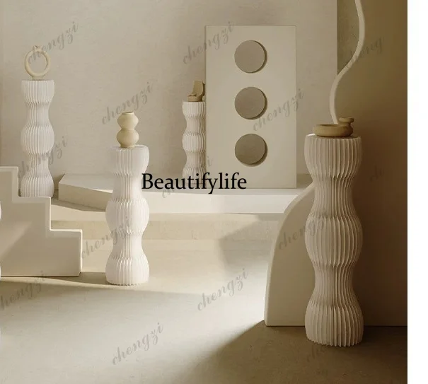 Exhibition rack Display rack Cylinder booth Exhibition commercial store window display Creative shelf Floor-to-ceiling storage