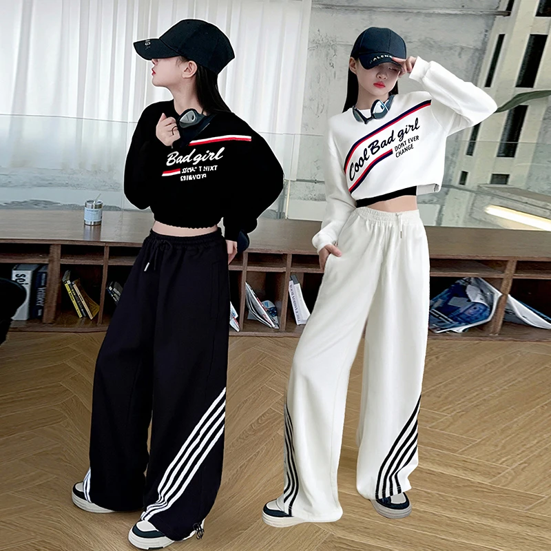 

Girls Jazz Dance Outfit Street Sle Performance Set Cool Faionable Girl up Hot Pants Cotton Polyester Blend Dance Costume