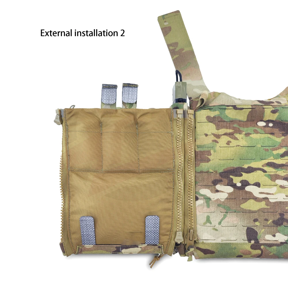 1 Pair Outdoor Tactical Backpack Backboard with Holes Quilted C4 Long Tool Kit