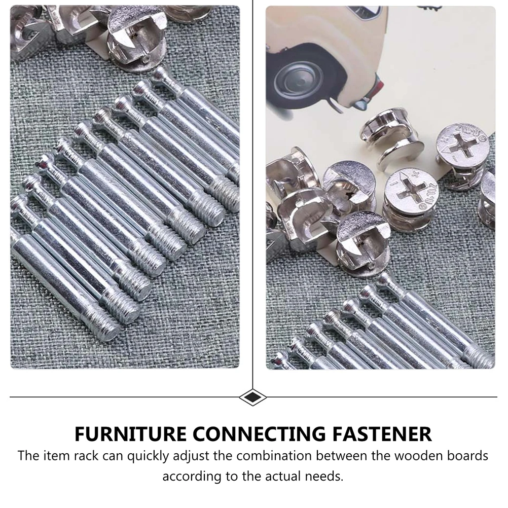 20 Sets Fittings Furniture Connectors High Quality Iron Rack Assembly Easy Disassemble Wooden Boards Adjust Strong