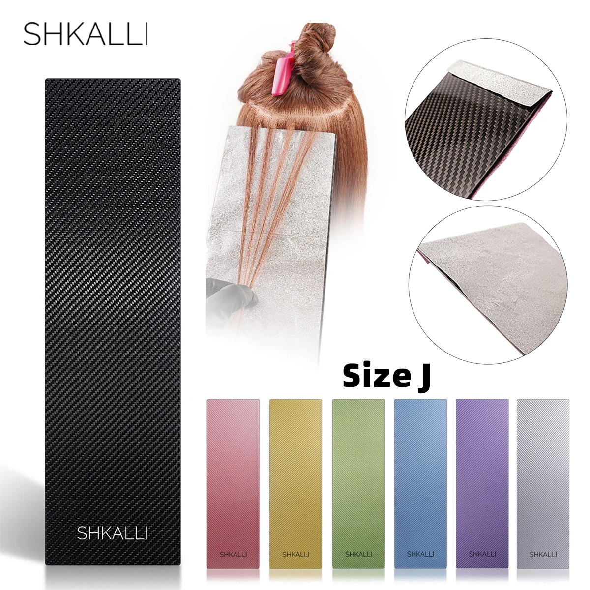 

SHKALLI Professional Carbon Fiber Balayage Board,Hairdressing Tin Foil Hiar Coloring Board,Hair tinting tools.