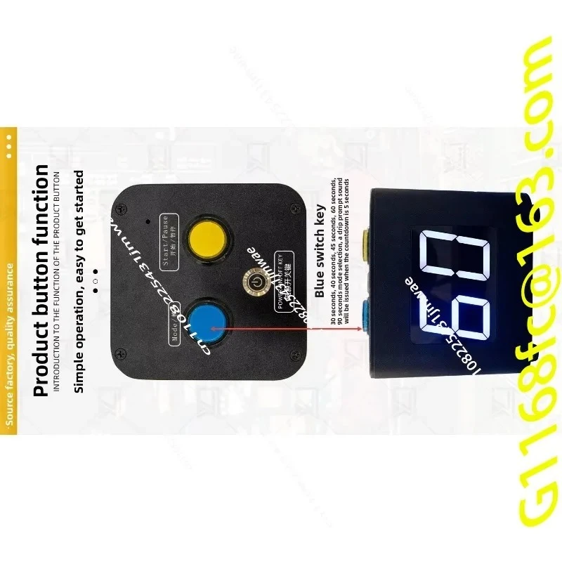 Dealer Timing Tool with Chess and Card Game Countdown Reminder