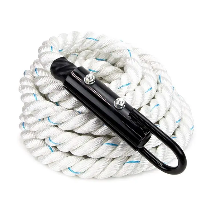 حبل تدريب بولي داكرون عالي التحمل بقطر 38 مم، حبل معركة رائع للياقة البدنية العامة والتدريب وشد الحرب