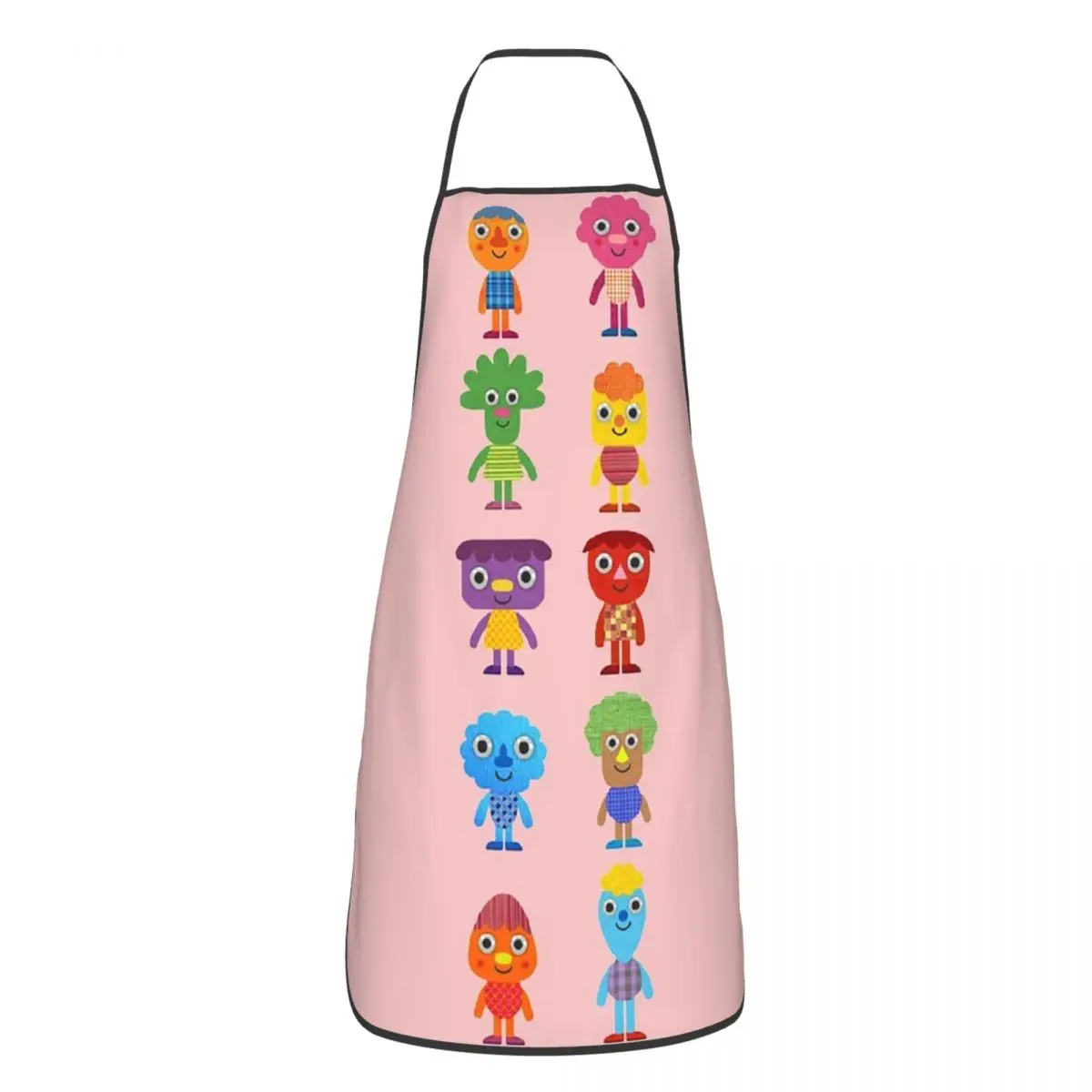 Noodle And Pals Apron Chef Cooking Tablier Waterproof Bib Kitchen Cleaning Pinafore for Women Men Gardening