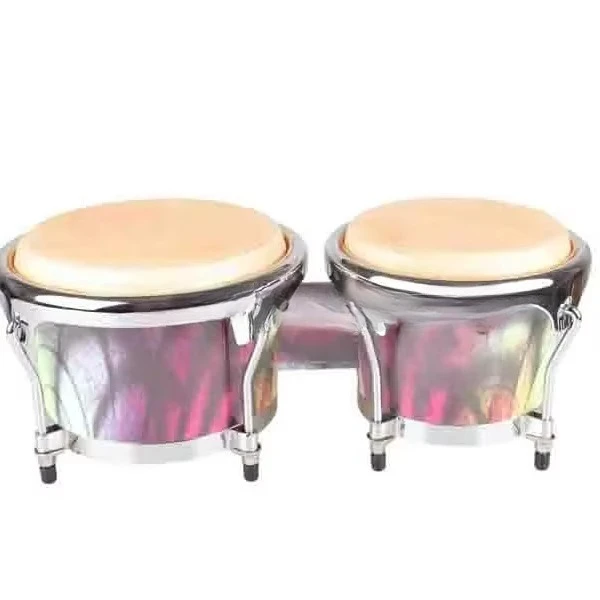 

2022, горячая распродажа, профессиональный бонго-барабан 7,5 дюйма + 8,5 дюйма с сумками для переноски ABC101D